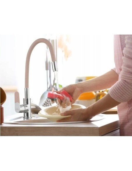 Bateria kuchenna stojąca Invena Joga beżowy, srebrny BZ32L03C