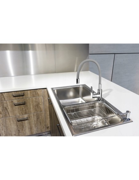 Bateria kuchenna stojąca Invena Joga beżowy, srebrny BZ32L03C