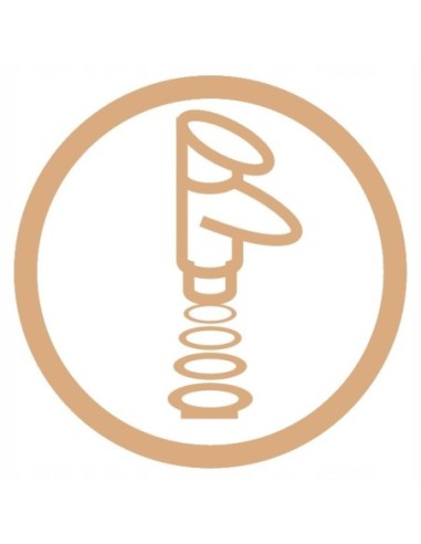 Bateria kuchenna stojąca Invena biały, srebrny BZ32L02C