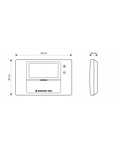 Euroster 2006 Regulator Sterownik temperatury przewodowy E2006