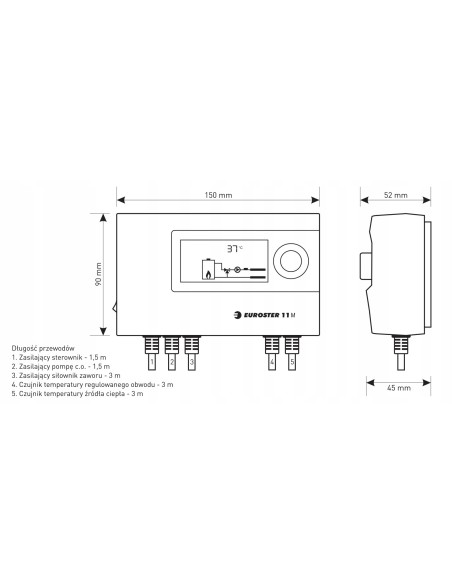STEROWNIK EUROSTER POMP+MIESZACZ E11M