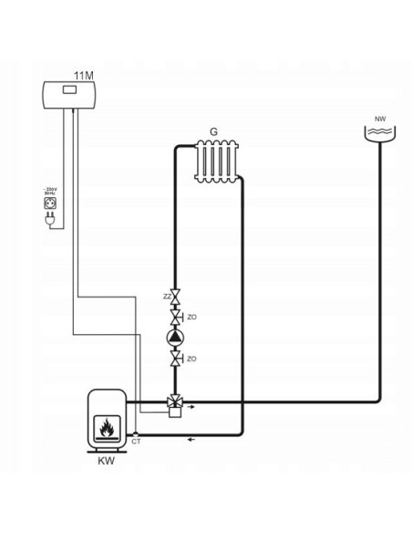 STEROWNIK EUROSTER POMP+MIESZACZ E11M