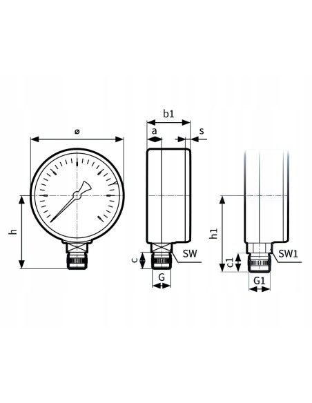 Manometr Afriso 63910