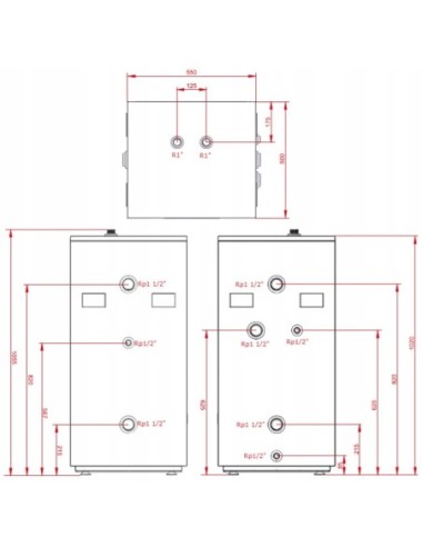 AFRISO ZBIORNIK BUFOROWY ABT 160 KWADRAT 6816000