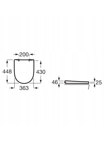 Deska sedesowa Roca Ona biały duroplast A801E12002