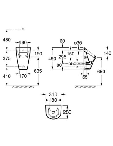 ROCA PISUAR NEXO BIAŁY A35364L000