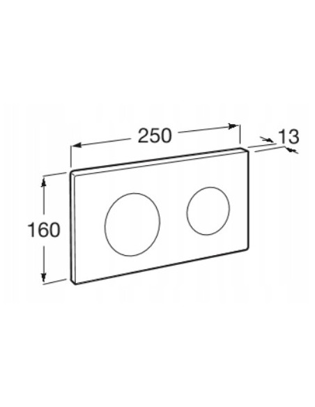 Przycisk spłukujący do WC Roca PL10 biały A890189207