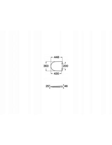ROCA ONA DESKA WOLNOOPADAJĄCA CZARNY MAT A801E12081