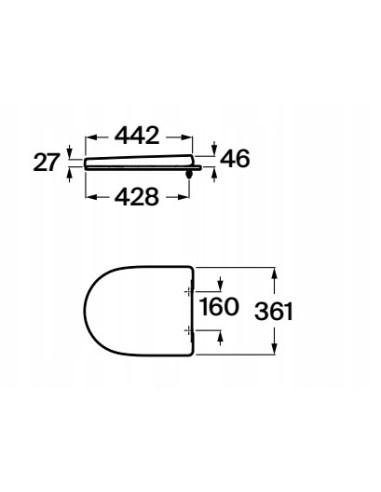 Deska sedesowa wolnoopadająca Roca Optica biały duroplast A801F72002