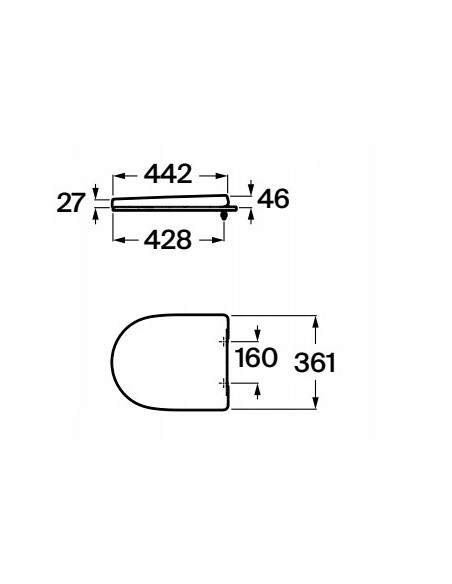 Deska sedesowa wolnoopadająca Roca Optica biały duroplast A801F72002