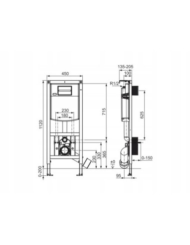Stelaż podtynkowy Roca DUPLO S / A8900A902E