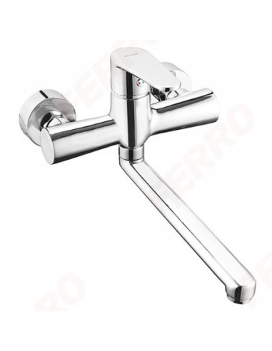 Bateria kuchenna ścienna Ferro Algeo srebrny BAG5