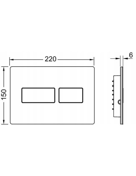TECE Solid Przycisk spłukujący metal biały 9240433