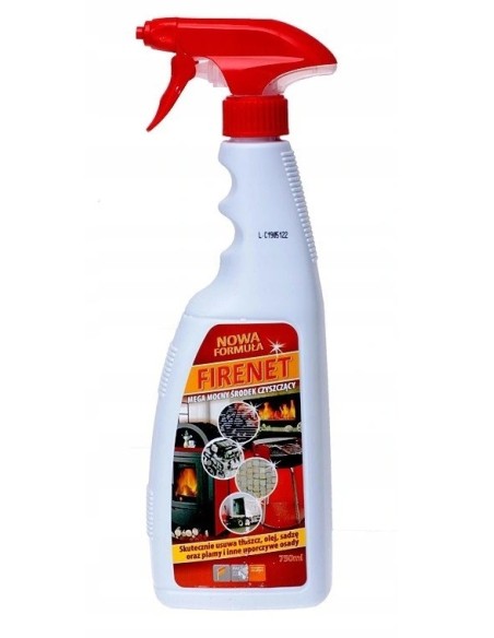 FIRENET środek płyn do mycia szyb kominkowych grilla sadzy 0,75 l