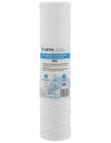Filtr do wody wkład 10 sznurkowy filtrujący 5 mikron PP5 Ustm