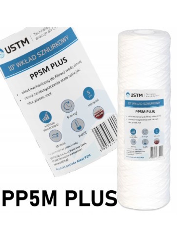 Filtr do wody wkład 10 sznurkowy filtrujący 5 mikron PP5 Ustm