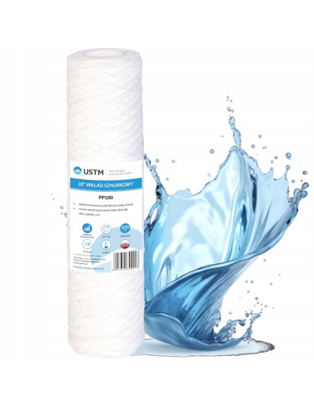 Filtr do wody wkład 10 sznurkowy filtrujący 5 mikron PP5 Ustm