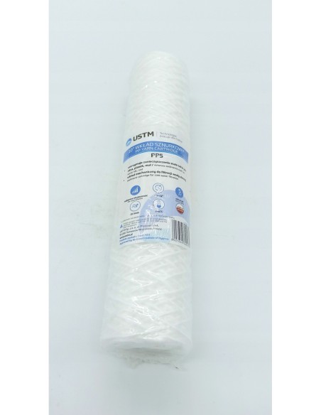 Filtr do wody wkład 10 sznurkowy filtrujący 5 mikron PP5 Ustm