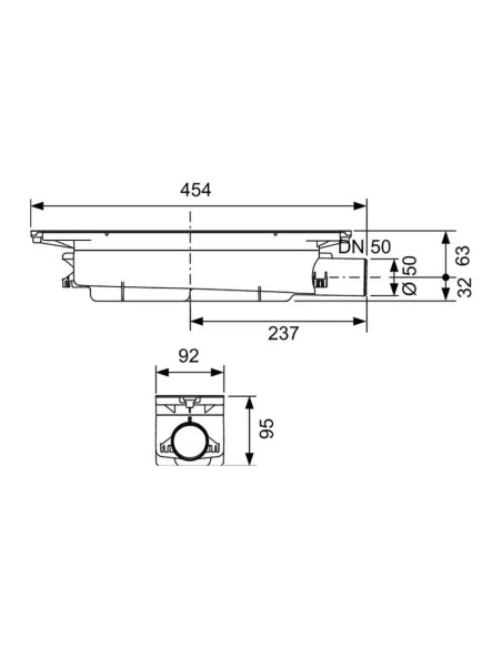 Syfon brodzikowy Tece 50 mm TC673002
