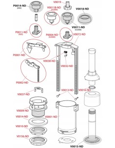Zawór spustowy Alcaplast chrom C2000-CHROM 2