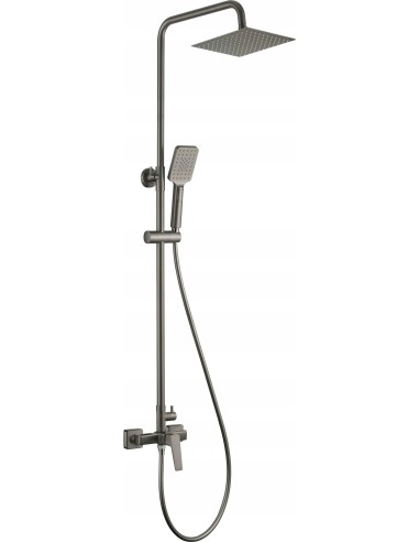 Zestaw prysznicowy z deszczownicą Deante Blur titanium NQL_D4XM