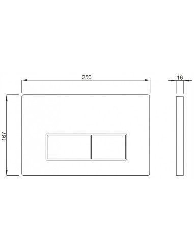 Schwab Przycisk spłukujący do WC PLUTO srebrny P58-0120-0250
