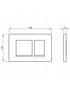 SCHWAB PRZYCISK SPŁUKUJĄCY CERES BIAŁY DWUDZIELNY P67-0130-0250 2