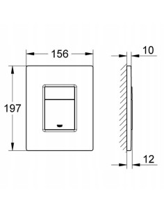 Przycisk spłukujący do WC Grohe Skate Cosmopolitan czarny 38732KF0 2