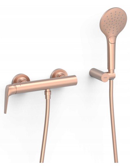 Bateria prysznicowa Tres Fuji różowe złoto mat 28116701OPM