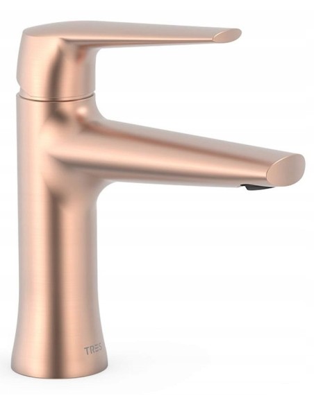 Bateria umywalkowa stojąca Tres Fuji różowe złoto matowe 28110301OPM