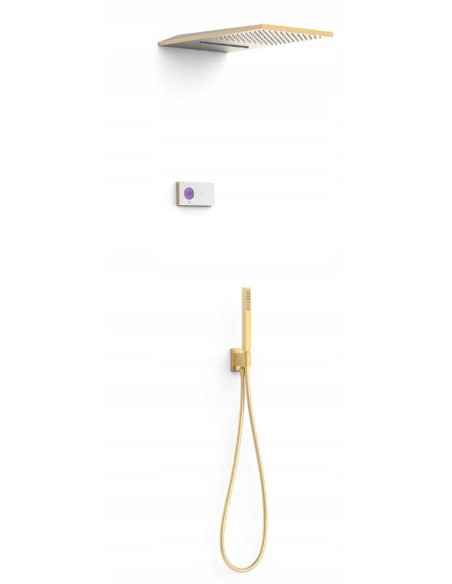 Zestaw prysznicowy podtynkowy Tres SHOWER TECHNOLOGY złoty mat 09286308OM