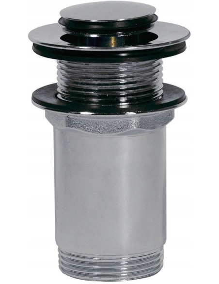 Korek bez przelewu klik-klak okrągły Tres srebrny 13454050