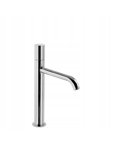 Bateria umywalkowa stojąca Tres Study srebrny 26130701