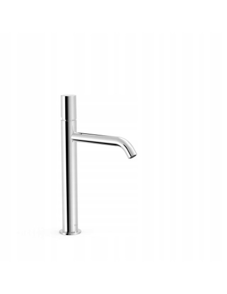 Bateria umywalkowa stojąca Tres Study srebrny 26130701