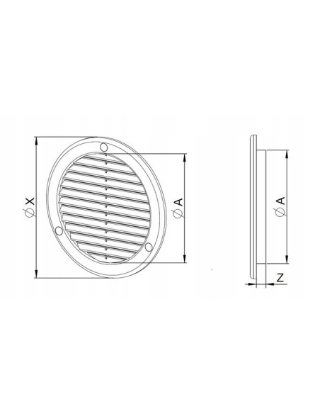 Kratka wentylacyjna Wentylacyjne Awenta biały TRU16