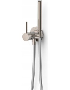 TRES BATERIA PODTYNKOWA Z ZESTAWEM NATRYSKOWYM STALOWA MAX-TRES 134122AC