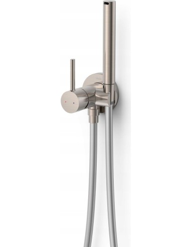 TRES BATERIA PODTYNKOWA Z ZESTAWEM NATRYSKOWYM STALOWA MAX-TRES 134122AC