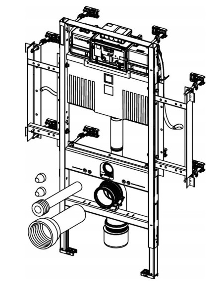 TECE Stelaż podtynkowy do toalety Tece Profil 9300381