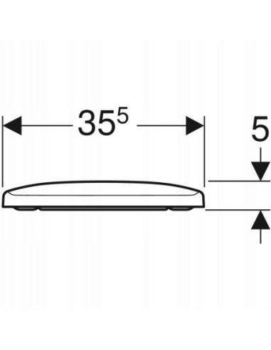 Geberit SELNOVA SQUARE deska WC biała duroplast 500.336.01.1