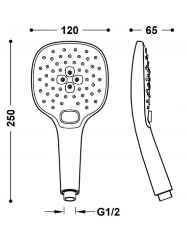 TRES Compl Ducha Słuchawka prysznicowa 29963111