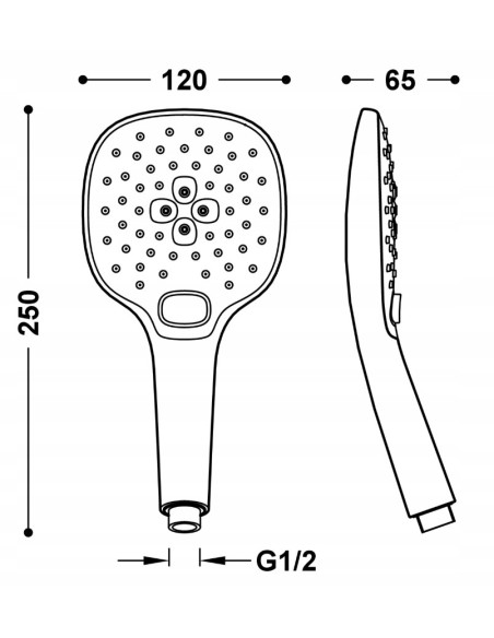 TRES Compl Ducha Słuchawka prysznicowa 29963111