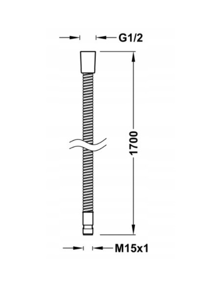 TRES Wąż w podwójnym oplocie 9134881