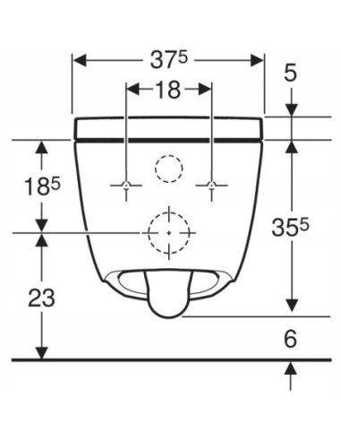 GEBERIT AquaClean Miska podwieszana WC 146.350.01.1