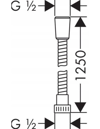 HANSGROHE wąż prysznicowy Metaflex 28262000