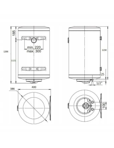 BOSCH pojemnościowy podgrzewacz wody TR2000T 7-736-504-513