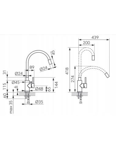 Bateria kuchenna stojąca Ferro Zumba INOX beżowy, srebrny