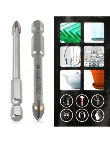 Wiertło do szkła 6,0 x 75 mm Stalco S-72174