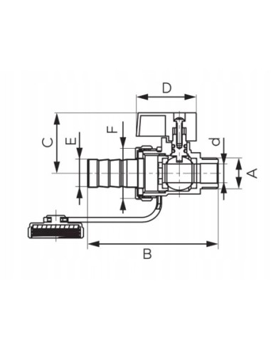 FERRO Zawór kulowy spustowy wkrętny ZSSN1