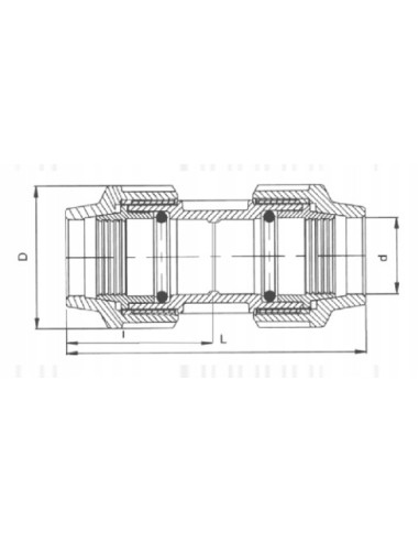 MUFA PE Równoprzelotowa 25X25 ZPE25