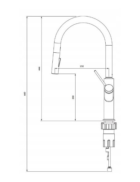 OMNIRES Bend Bateria kuchenna złoty BE6455GL